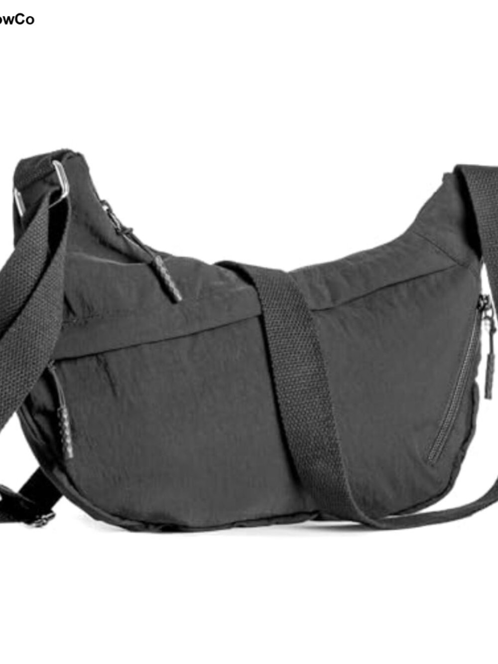 Nylon Crossbody Sling Bag Hobo Purse Adjustable Strap